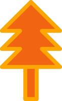 Trees Orange Filled Icon vector