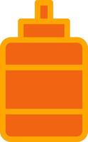 Ketchup Orange Filled Icon vector