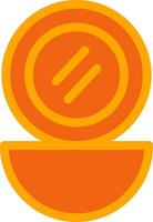 Powder Orange Filled Icon vector