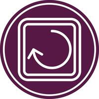 Reload Line Circle Icon vector