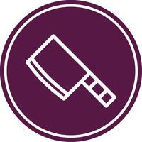 Knife Line Circle Icon vector
