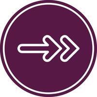 Next Line Circle Icon vector