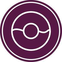 Donut Line Circle Icon vector