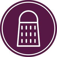Grater Line Circle Icon vector