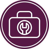 Toolbox Line Circle Icon vector
