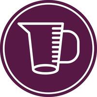 Measuring Jug Line Circle Icon vector