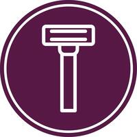 Razor Line Circle Icon vector