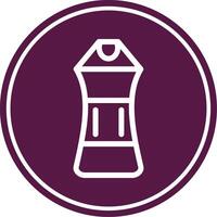 Shampoo Line Circle Icon vector