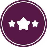 Star Glyph Circle Icon vector