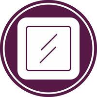 Mirror Glyph Circle Icon vector