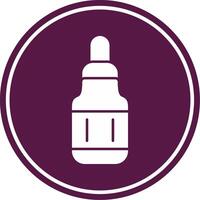 Serum Glyph Circle Icon vector