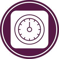 Time Glyph Circle Icon vector