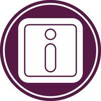 Info Glyph Circle Icon vector