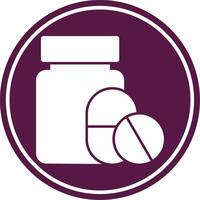 Medicine Glyph Circle Icon vector