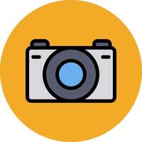 Camera Filled Multi Circle Icon vector