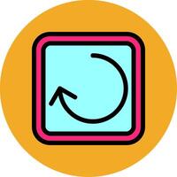 Reload Filled Multi Circle Icon vector