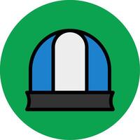 Hat Filled Multi Circle Icon vector