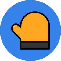 Gloves Filled Multi Circle Icon vector