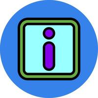 Info Filled Multi Circle Icon vector