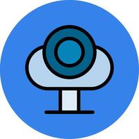 Web Camera Filled Multi Circle Icon vector
