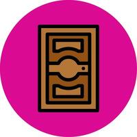Door Filled Multi Circle Icon vector