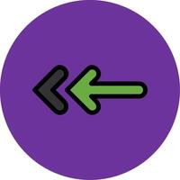 Back Filled Multi Circle Icon vector