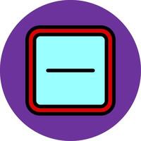 Minus Filled Multi Circle Icon vector
