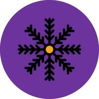 Snow Flake Filled Multi Circle Icon vector