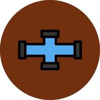 Pipe Filled Multi Circle Icon vector