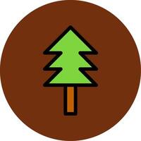 Trees Filled Multi Circle Icon vector
