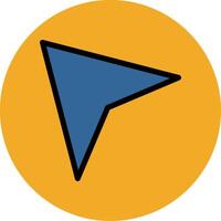 Arrow Filled Multi Circle Icon vector
