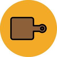 Chopping Board Filled Multi Circle Icon vector