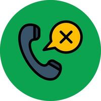Emergency Call Filled Multi Circle Icon vector