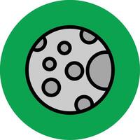 Full Moon Filled Multi Circle Icon vector