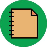 Note Filled Multi Circle Icon vector