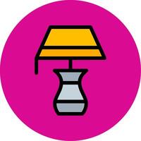Lamp Filled Multi Circle Icon vector