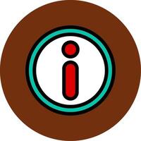 Information Filled Multi Circle Icon vector