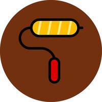 Paint Roller Filled Multi Circle Icon vector