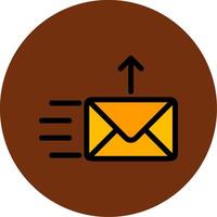 Send Filled Multi Circle Icon vector