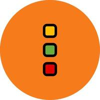 Option Filled Multi Circle Icon vector