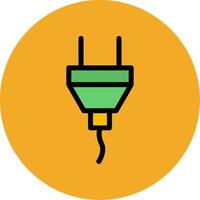 Plug Filled Multi Circle Icon vector