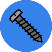 Screws Filled Multi Circle Icon vector