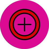 Favorite Filled Multi Circle Icon vector