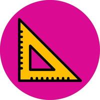 Set Square Filled Multi Circle Icon vector