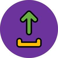 Upload Filled Multi Circle Icon vector