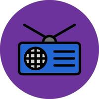Radio Filled Multi Circle Icon vector