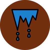 Stalactite Filled Multi Circle Icon vector
