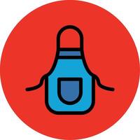 Apron Filled Multi Circle Icon vector
