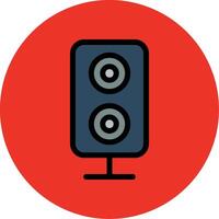Speaker Filled Multi Circle Icon vector
