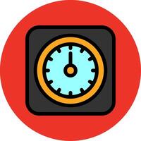 Time Filled Multi Circle Icon vector